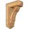 Ekena Millwork Olympic Arts and Crafts Rough Sawn Bracket w/ Offset Brace, Western Red Cedar, 8"W x 22"D x 30"H BKT0806X22X30OLY03RWR - alternate 1